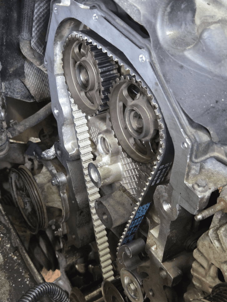 Mechanic working on a car